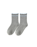 Double Frill Trim Grip Socks