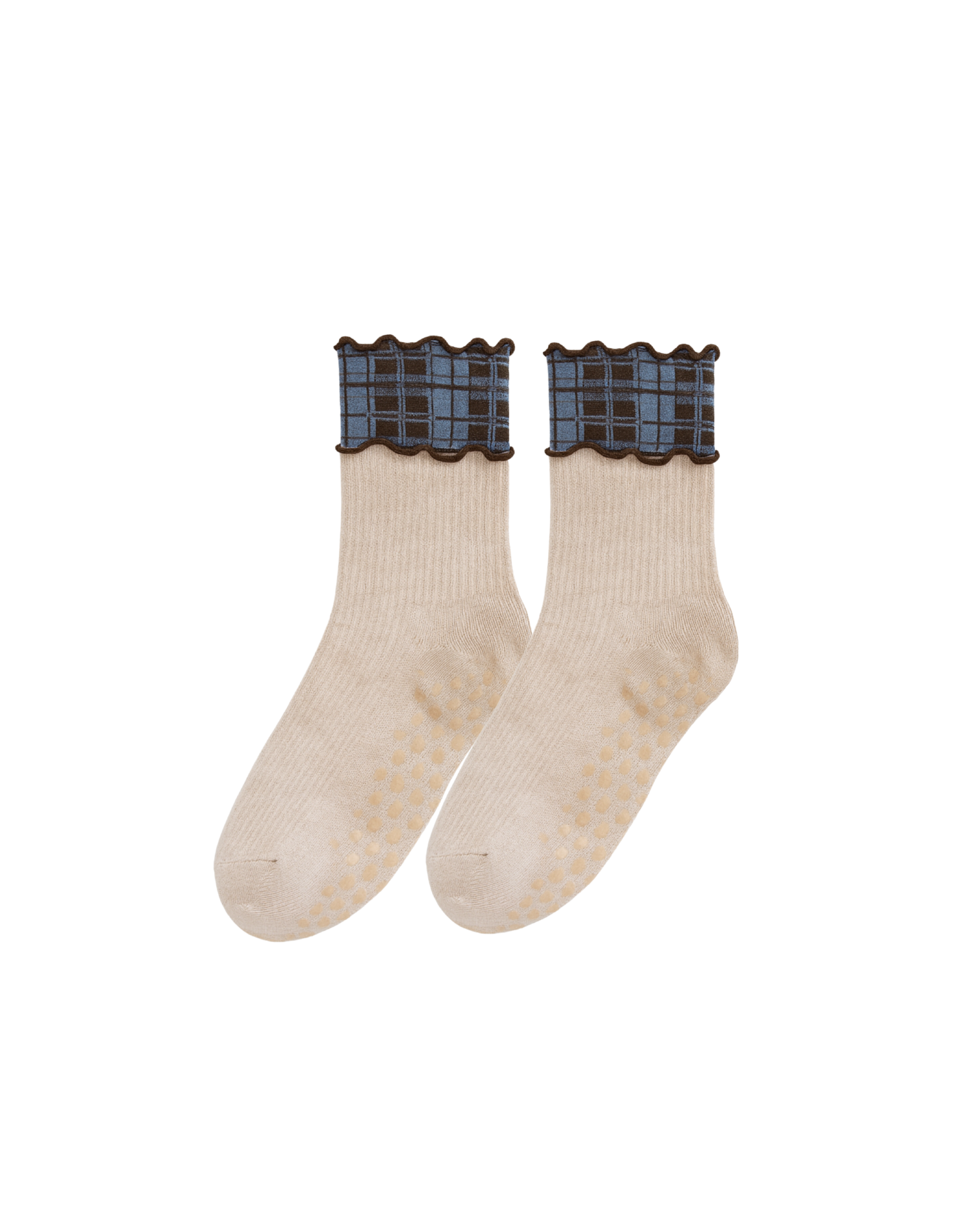 Tartan Double Layer Grip Socks