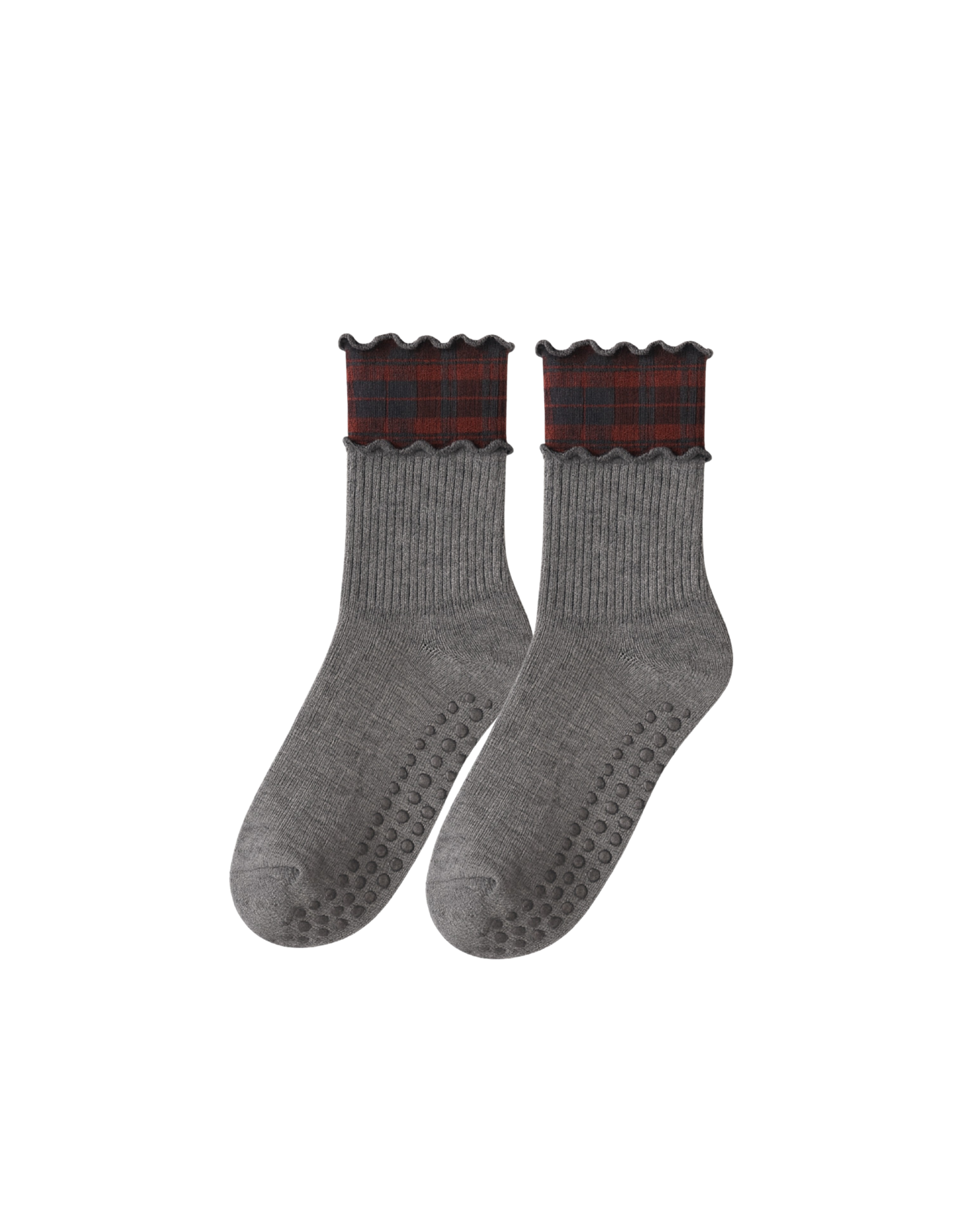 Tartan Double Layer Grip Socks