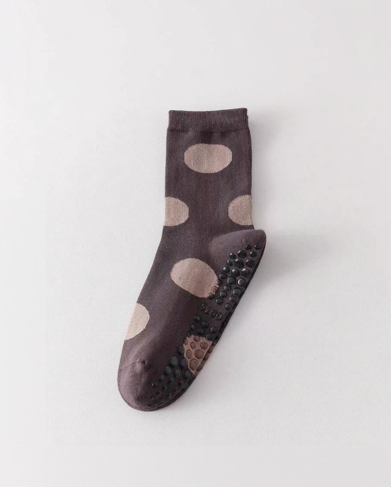 Polka Dot Grip Socks
