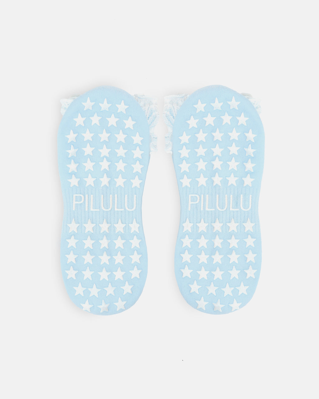 Baby Blue Lace Frill Socks