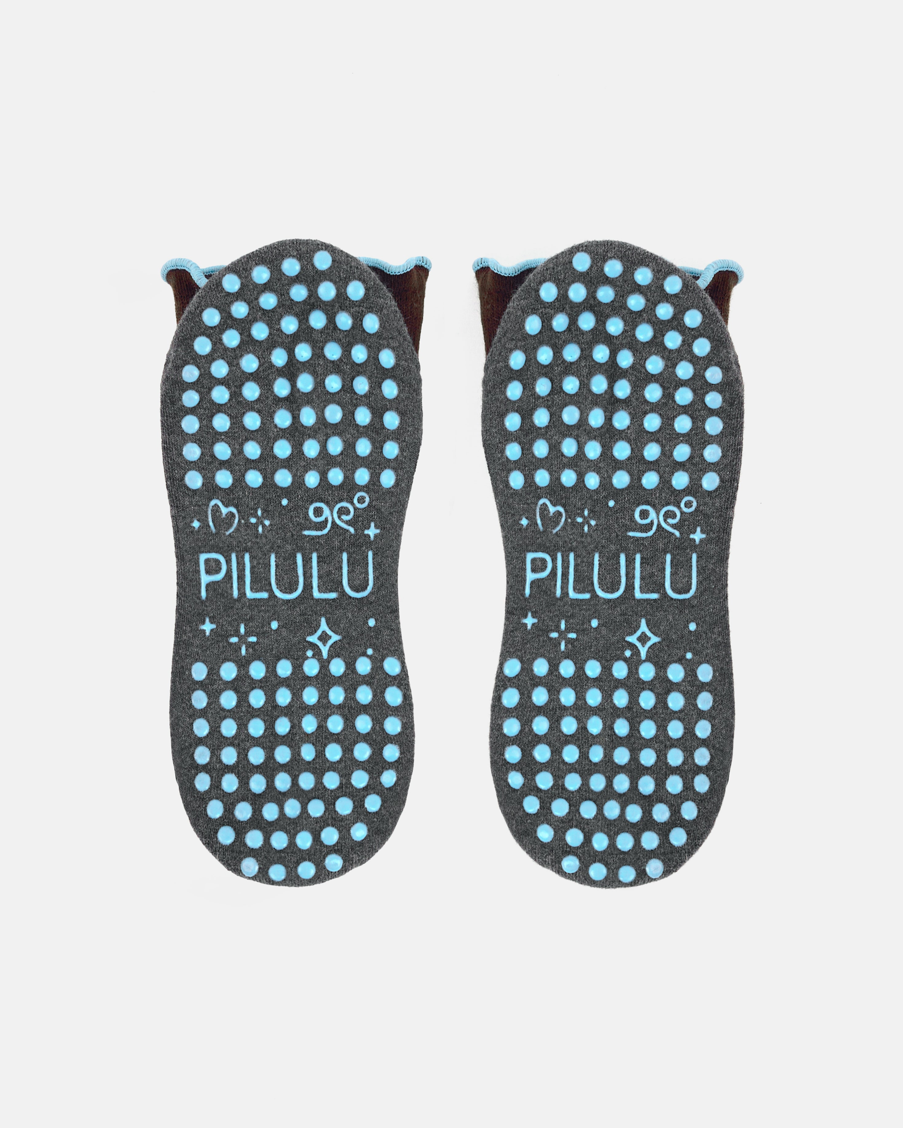 Snowberry Mocha Grip Socks